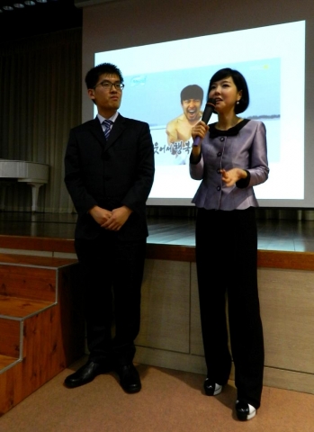 3일 동명대에서 KBS김현임아나운서가 HR(인사)취업컨설팅교육진행중인 장면
