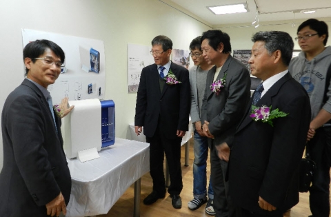 동명대학교 한중작품교류전 개막식장면