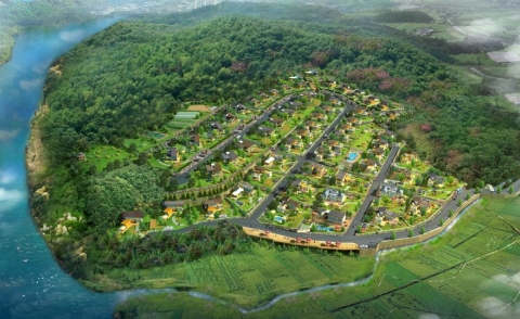 팜 스프링 빌리지 조감도