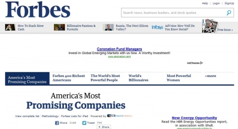 미국 투자이민 프로그램을 운영하는 알트이사가 2011 포브스 100대 유망 기업에 선정되었다.