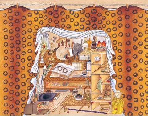 정승희 호피장막문방구도