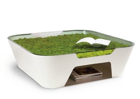 MOSSdesign : 이끼를 활용한 테이블 MOSS Table