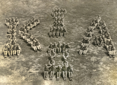 광복군 제2지대원들이 만든 한국광복군 영문약자 KIA
