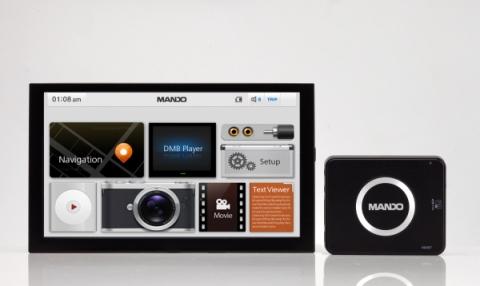 만도 분리매립형 내비게이션_MI300 제품사진