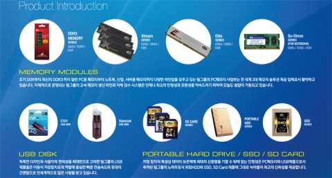 팀그룹 제품 소개