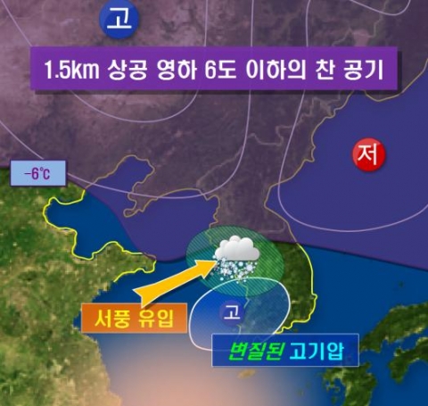 12월 28일(수) 아침 예상일기도