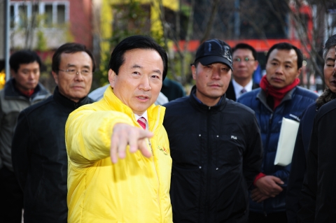 강운태 광주시장, 증심사 상가지구 현장방문