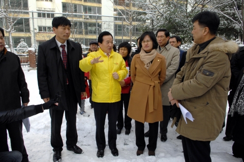 강운태 광주시장, 금호시영A 3단지 현장방문