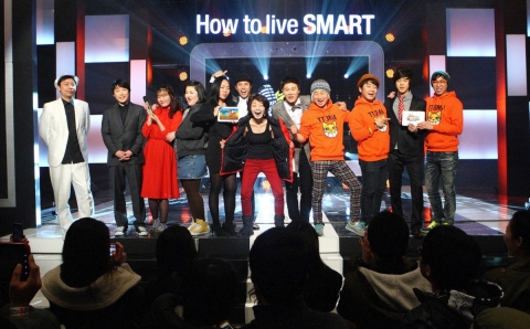 ‘갤럭시탭 8.9 LTE와 함께 하는 탭 라이브 코미디리그’에 참여한 ‘아메리카노’, ‘아3인’, ‘졸탄’, ‘꽃등심’등 4개 팀