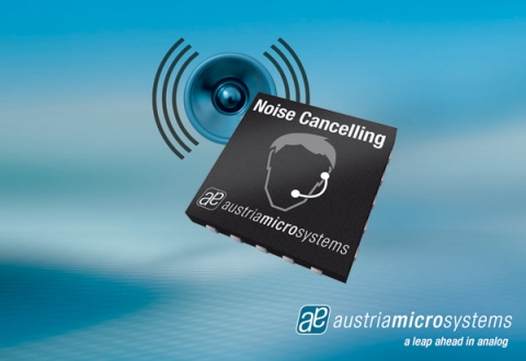 오스트리아마이크로시스템즈가 최근 발표한 ANC(Active Noise Cancelling; 능동형 소음 제거) IC칩