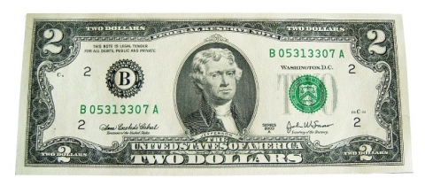 행운의 2달러지폐