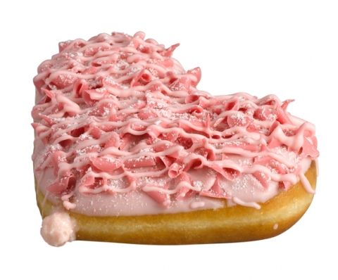 핑크 발렌타인 도넛