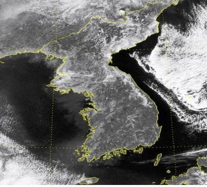 2012. 01. 30. 11:00KST 천리안위성 가시영상
