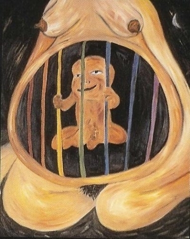 전시회&#039;돌아가자,장미여관으로&#039; 출품작 이재우_꿈_100.0x80.3cm_oil on canvas_1999