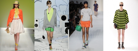 왼쪽부터 2012 s/s 블루걸, 다이앤본퍼스텐버그, 마크바이마크제이콥스, 마이클코어스 컬렉션