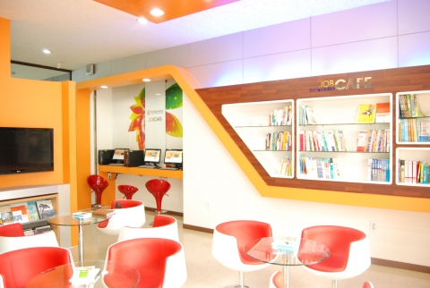 한기대 잡카페(JOB CAFE) 내부 전경