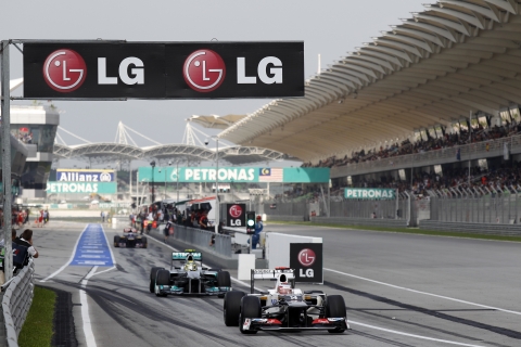 3월 23일에서 25일까지 말레이시아 세팡(Sepang)에서 열린 2012 F1™ 경기 장면.