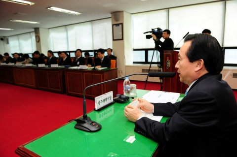 동구청 찾은 강운태 광주시장