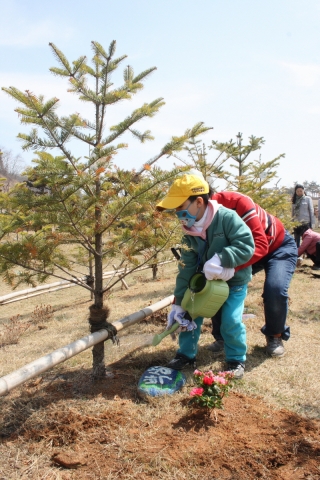 소아암 어린이 가족 희망나무심기(사진제공=한국백혈병어린이재단)