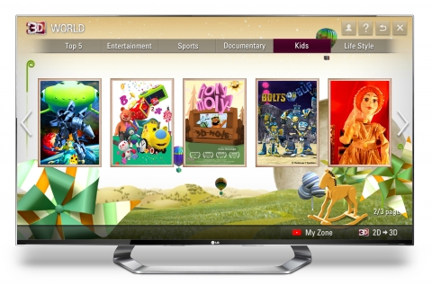 LG ANNOUNCES GLOBAL LAUNCH OF 3D WORLD, NEXT GENERATION PREMIUM 3D CONTENT SERVICE