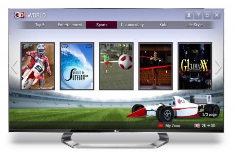 LG ANNOUNCES GLOBAL LAUNCH OF 3D WORLD, NEXT GENERATION PREMIUM 3D CONTENT SERVICE