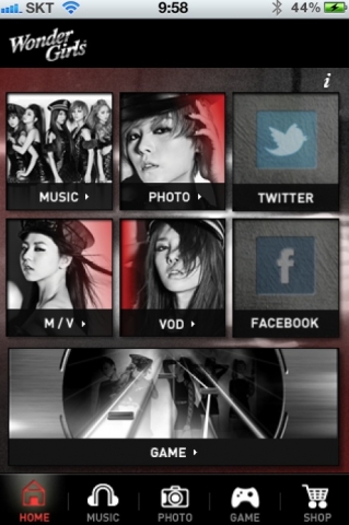 SBS콘텐츠허브(대표이사 홍성철 www.sbs.co.kr)는 원더걸스 2집 어플리케이션(Application. 이하, 앱) ‘Wonder Girls’를 출시했다고 전했다.