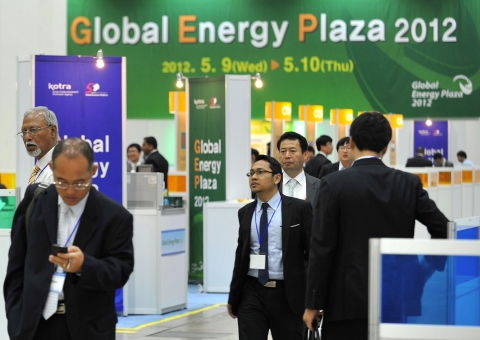 KOTRA가 개최한 ‘Global Energy Plaza 2012’ 행사장 전경.