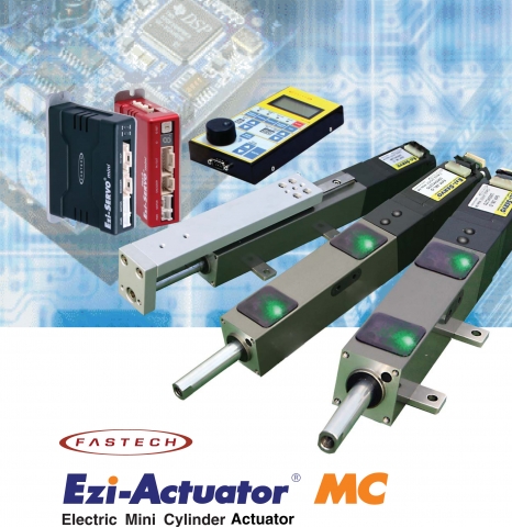 이지엑추에이터 MC는 고정도 Lead Screw를 탑재한 정밀 Mini Cylinder에 고속, 고정도 폐루프 스텝핑 모터 제어 시스템인 Ezi-Servo를 결합한 고성능의 전동 Cylinder Actuator입니다.