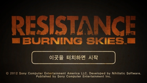 소니컴퓨터엔터테인먼트코리아 'Resistance: Burning Skies' PS Vita용