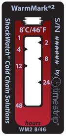 New WarmMark(R)2 is an armable device showing cumulative amount of time exposure to a temperature threshold
