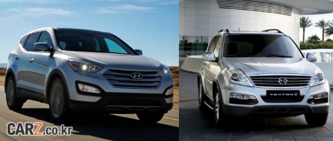 싼타페신형 VS 렉스턴W, SUV 절대강자는 누구