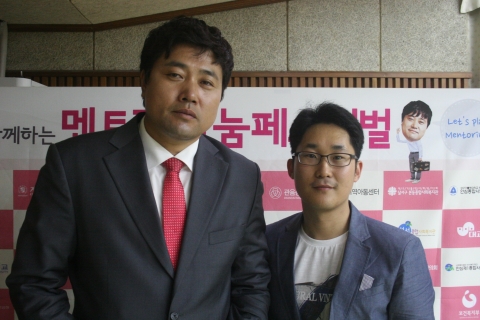 양준혁이사장과 조기찬대표(한국청소년지원협의회)