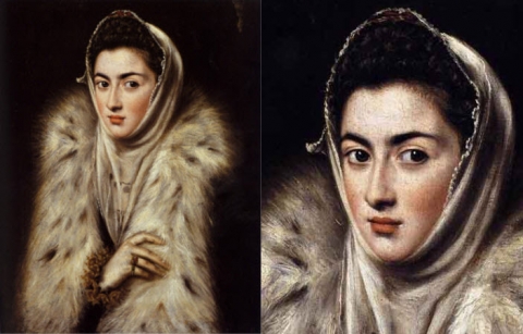 엘 그레코(El Greco) 모피 목도리를 두른 여인
[영국 글래스고의 폴록 하우스 소재]