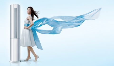 삼성 스마트에어컨Q 모델 김연아