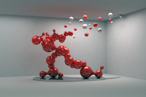 Red Bubble, 스테인리스 스틸, 360x210x320cm / 오동훈