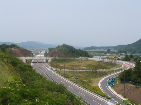 개통구간 도로 사진