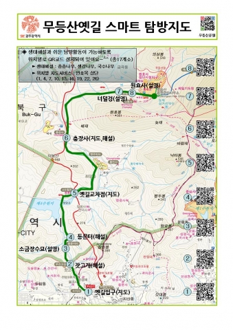 무등산옛길 스마트 탐방지도