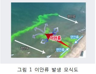 그림1 이안류 발생 모식도