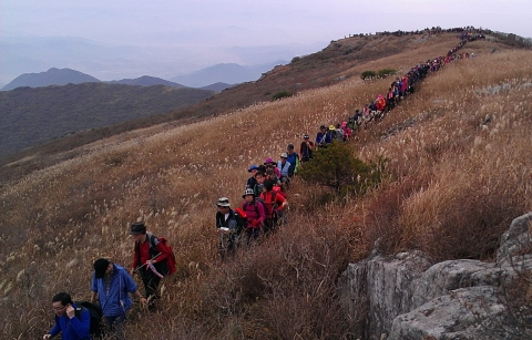 무등산정상개방 군부대에서 서석대방향 산행 사진