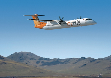 Eznis Airways, 몽고에서 최초로 Bombardier Q400 항공기 운항