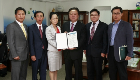 청주시, 에프앤피와 유채꽃밭 조성 협약 체결