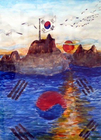 독립기념관 '제22회 나라사랑 국가상징 큰잔치' 전국 초등학생 글짓기 및 그림그리기 공모대회 그리기 초고 대상(이서연)
