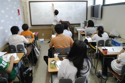 신우성논술학원 수업 장면