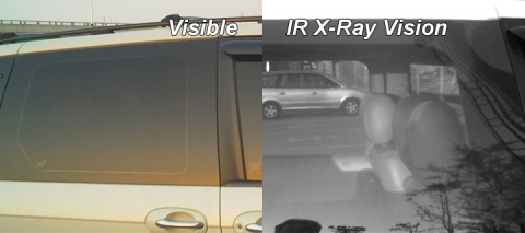 가야옵틱스 적외선투시필터, 썬팅차량 투시