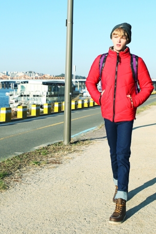 슬림한 패딩점퍼(사진제공: 레드옴므)