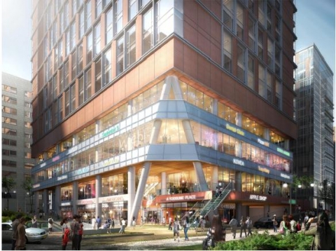 강남역 센트럴 푸르지오시티 상가조감도