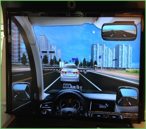 도로교통공단, 무료 차량시뮬레이터 체험교육 실시(사진 시연화면)