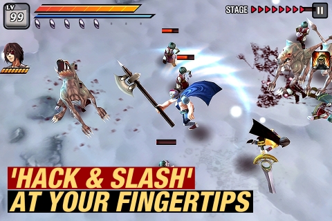 NHN&#039;s a mobile action game &#039;Undead Slayer&#039; screen shot
