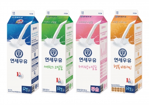 연세우유 대표 4종 우유