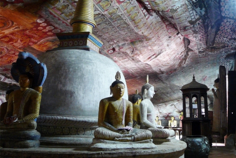 스리랑카 담불라 석굴사원